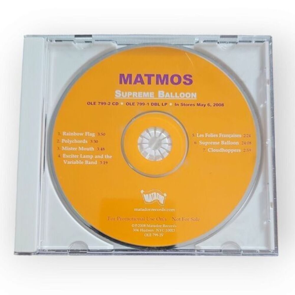 Matmos – Supreme Balloon [2008 Promotional‎ CD]
